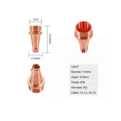 Fiber Lazer Kaynak Nozulu D17,8 34,8 mm